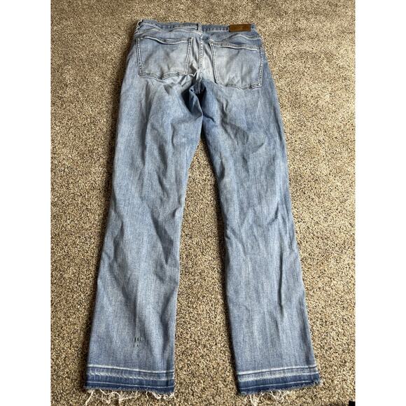J. Crew Distressed Blue Jeans Stretch Denim Size 30T Tall - Picture 3 of 11